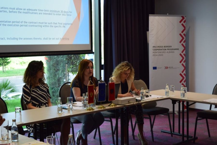 Training on secondary procurement for grant beneficiaries of the 1st CfP, Podgorica 6 June 2018