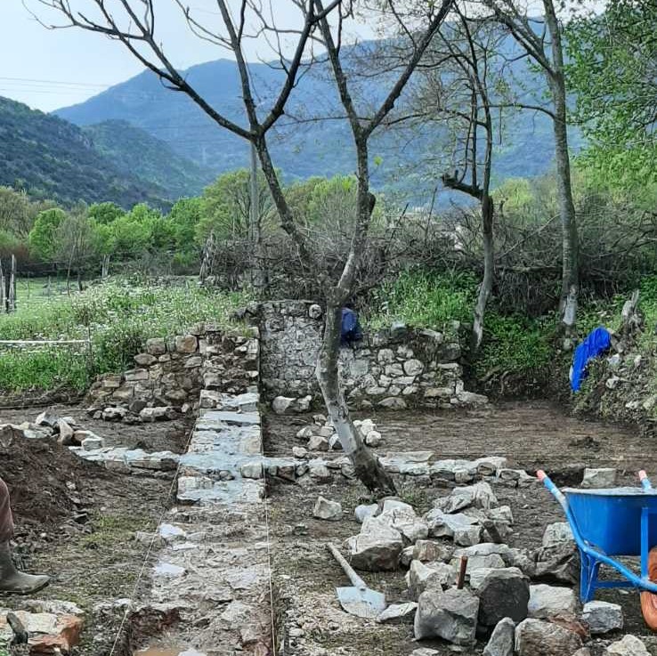 Conservation activities continued in 1500 years old church in Hoti in Malesia (Albania)